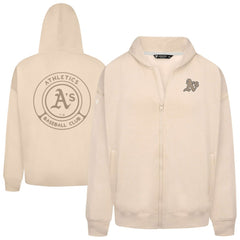 Athletics Levelwear Uphill Oversized Full-Zip Hoodie - Khaki Hoodies