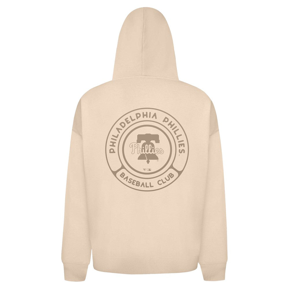 Philadelphia Phillies Levelwear Uphill Oversized Full-Zip Hoodie - Khaki Hoodies