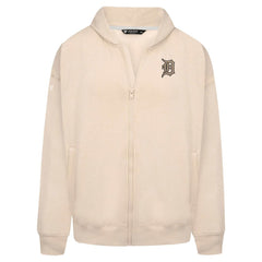 Detroit Tigers Levelwear Uphill Oversized Full-Zip Hoodie - Khaki Hoodies