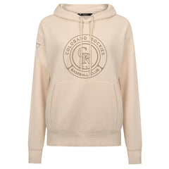 Colorado Rockies Levelwear Women's Adorn Gateway Pullover Hoodie - Khaki Hoodies