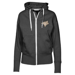 Toronto Blue Jays Levelwear Women's Gardinia Full-Zip Hoodie - Black Hoodies