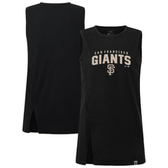 San Francisco Giants Levelwear Women's Influx Team Arch Tank Top - Black Tanks