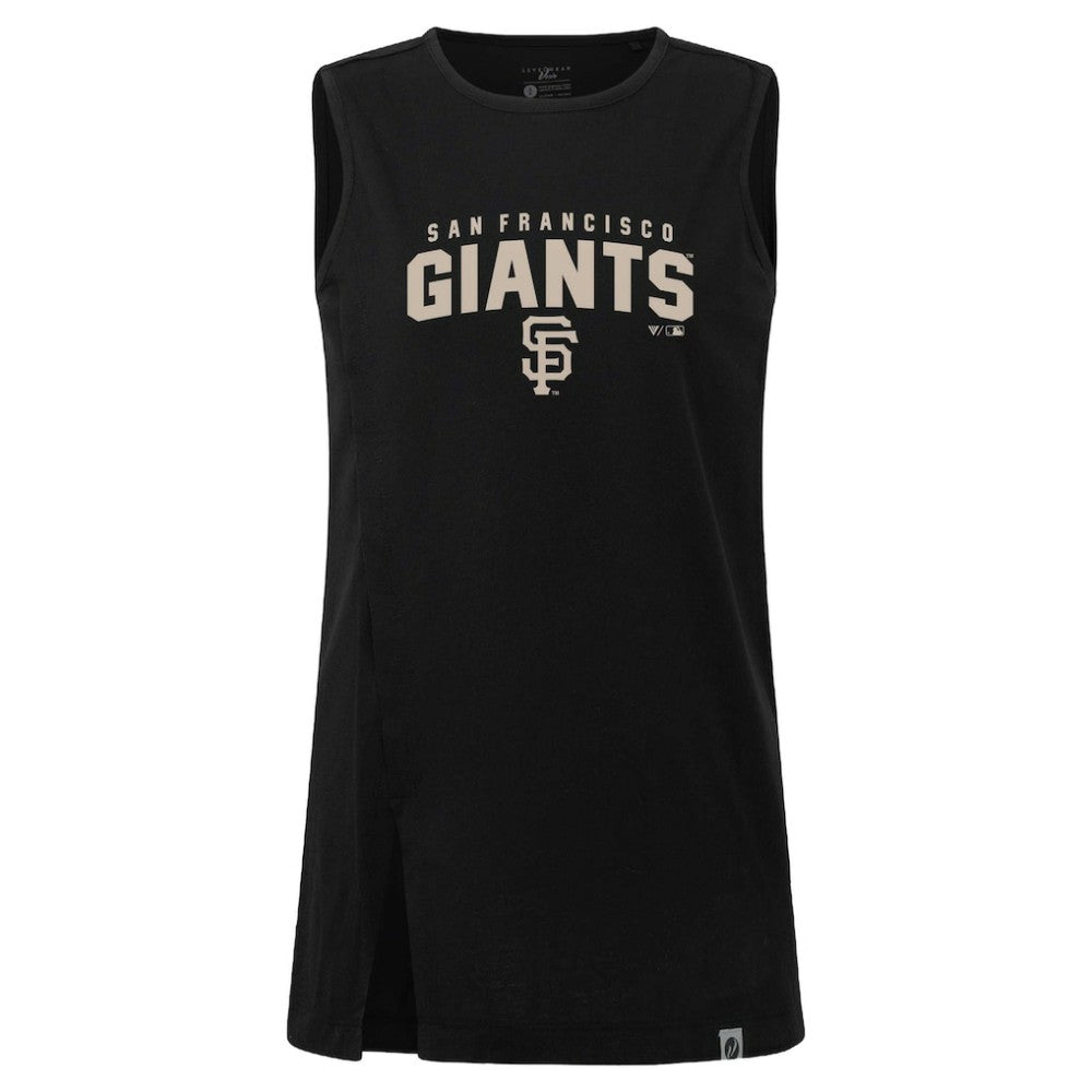 San Francisco Giants Levelwear Women's Influx Team Arch Tank Top - Black Tanks