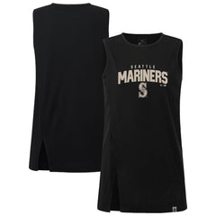 Seattle Mariners Levelwear Women's Influx Team Arch Tank Top - Black Tanks