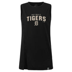 Detroit Tigers Levelwear Women's Influx Team Arch Tank Top - Black Tanks