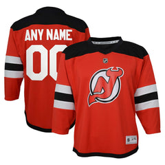 NHL,Custom New Jersey Devils Youth Replica Custom Jersey - Red