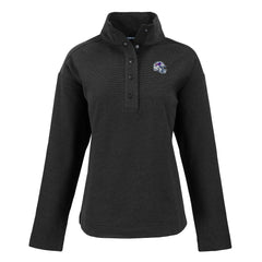 Buffalo Bills Cutter & Buck Women's Hunts Point Eco Half-Snap Sweatshirt Black