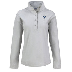 Indianapolis Colts Cutter & Buck Women's Hunts Point Eco Half-Snap Sweatshirt Gray