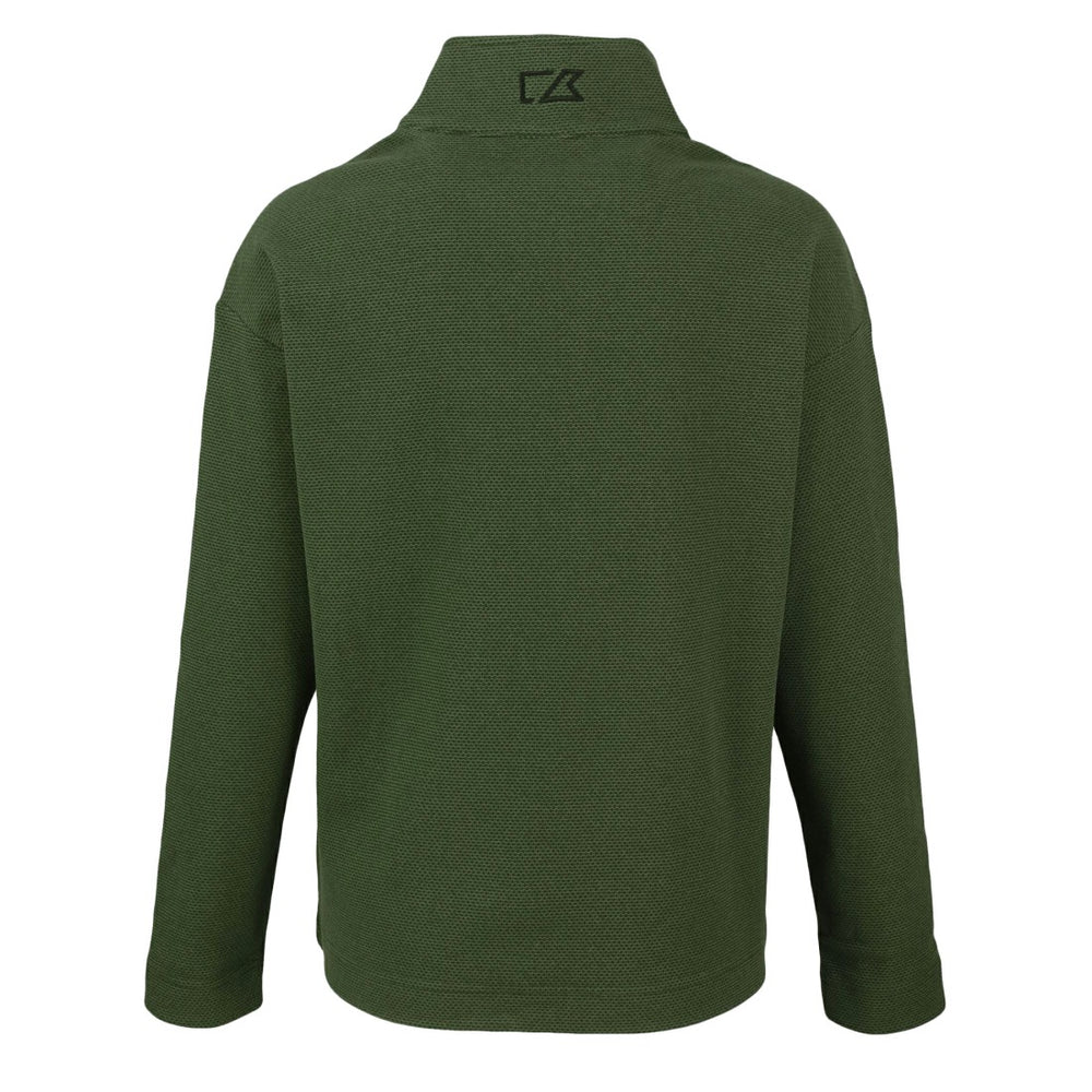 Detroit Lions Cutter & Buck Women's Hunts Point Eco Half-Snap Sweatshirt Green