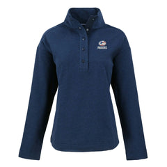 Green Bay Packers Cutter & Buck Women's Hunts Point Eco Half-Snap Sweatshirt Navy