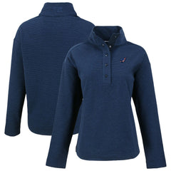Arizona Cardinals Cutter & Buck Women's Hunts Point Eco Half-Snap Sweatshirt Navy