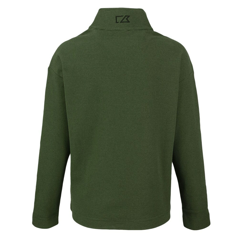 Las Vegas Raiders Cutter & Buck Women's Hunts Point Eco Half-Snap Sweatshirt Green