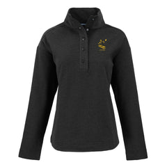Pittsburgh Steelers Cutter & Buck Women's Hunts Point Eco Half-Snap Sweatshirt Black