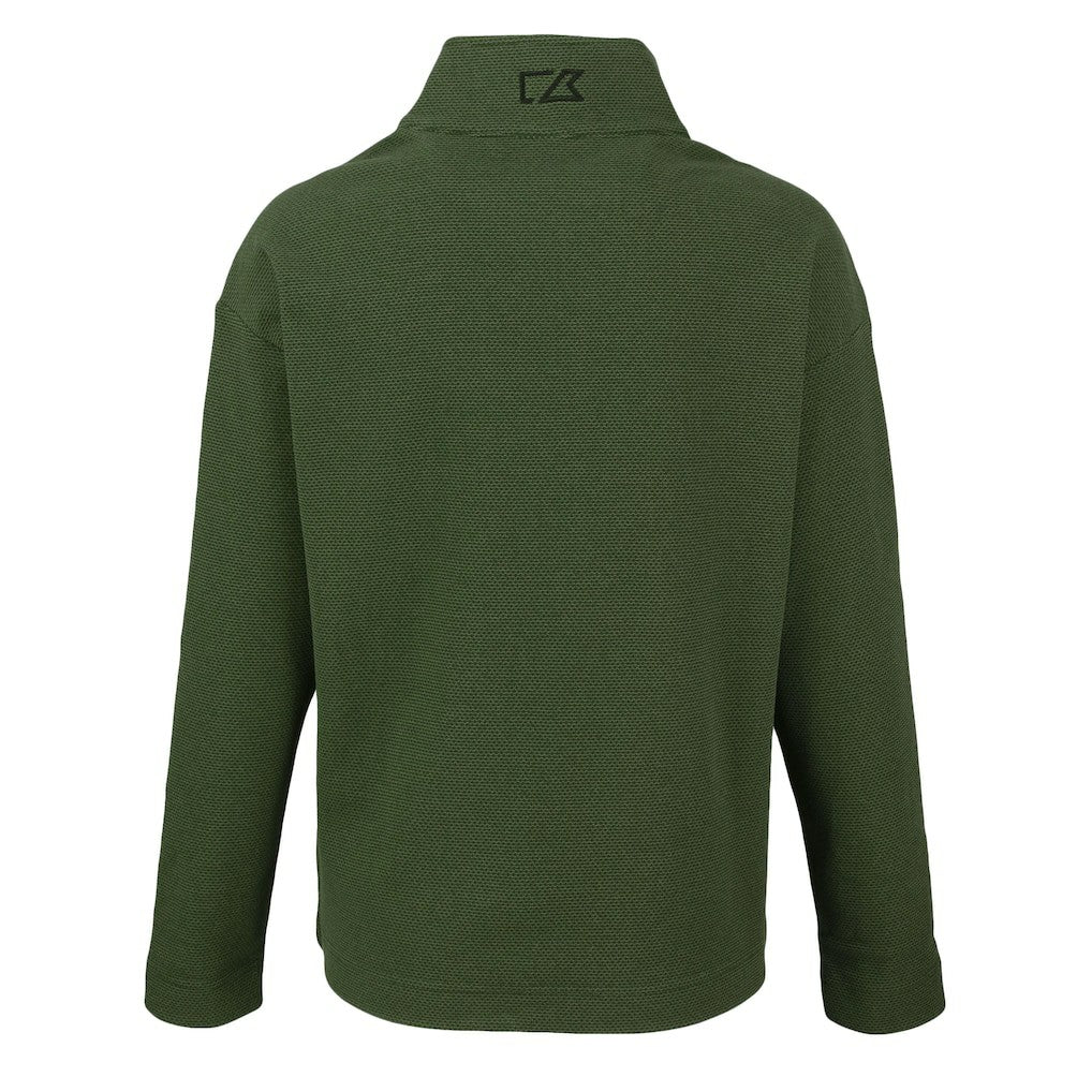Seattle Seahawks Cutter & Buck Women's Hunts Point Eco Half-Snap Sweatshirt Green