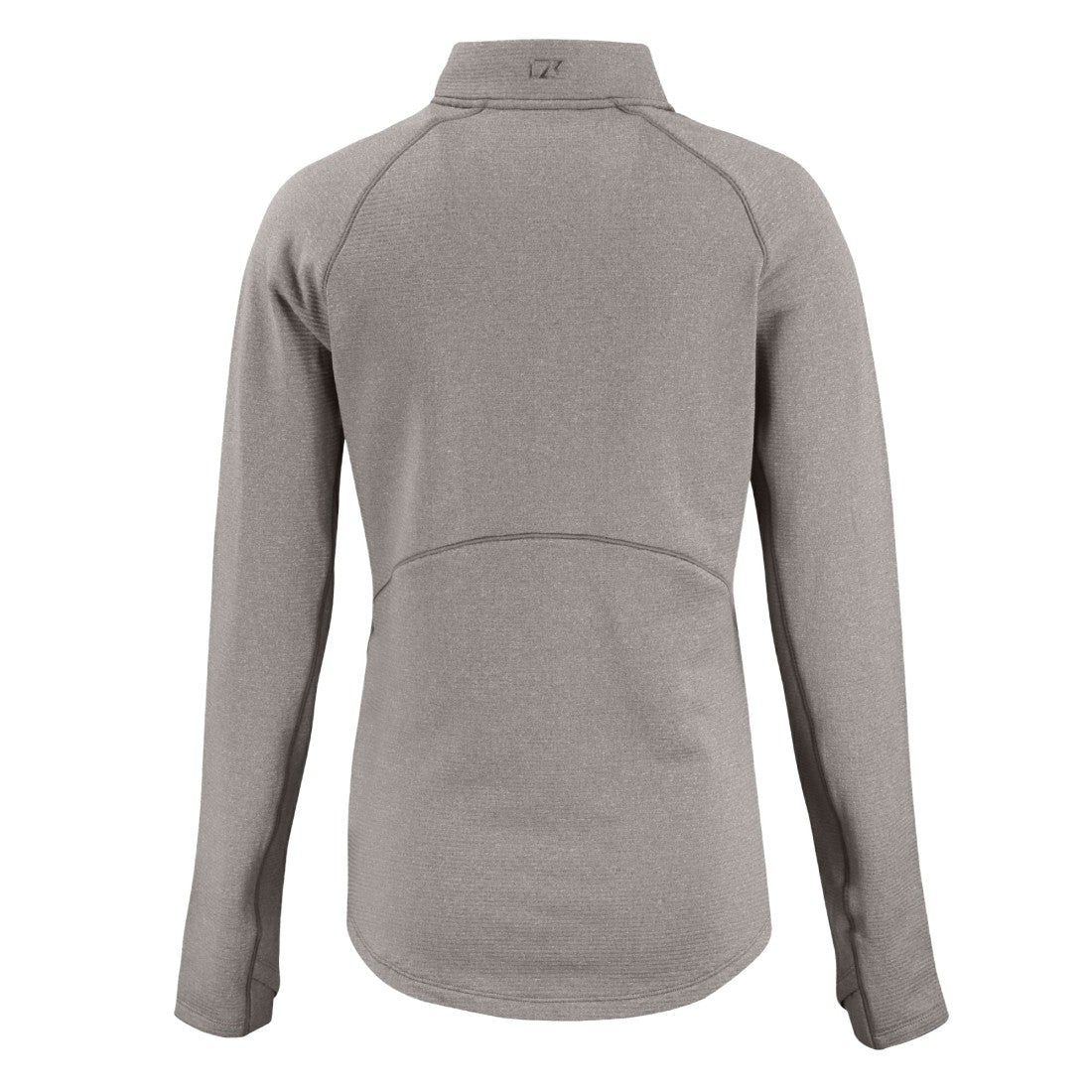 Detroit Lions Cutter & Buck Women's Peshastin Eco Fleece Recycled Tri-Blend Raglan Half-Zip Jacket Heather Gray