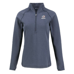 Green Bay Packers Cutter & Buck Women's Americana Peshastin Eco Fleece Recycled Tri-Blend Raglan Half-Zip Jacket Heather Navy