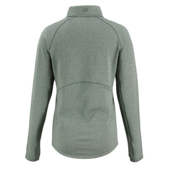 Green Bay Packers Cutter & Buck Women's Peshastin Eco Fleece Recycled Tri-Blend Raglan Half-Zip Jacket Heather Green