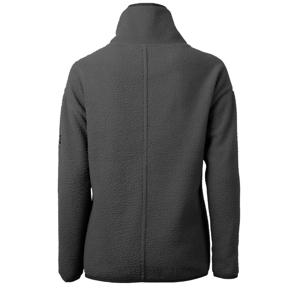 Jacksonville Jaguars Cutter & Buck Women's Cascade Eco Sherpa Fleece Half-Zip Jacket Charcoal