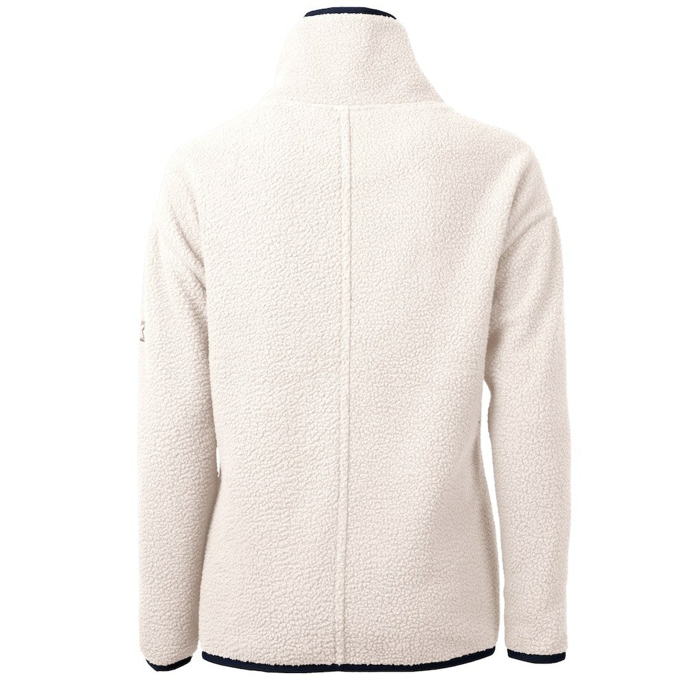 Chicago Bears Cutter & Buck Women's Cascade Eco Sherpa Fleece Half-Zip Jacket Oatmeal