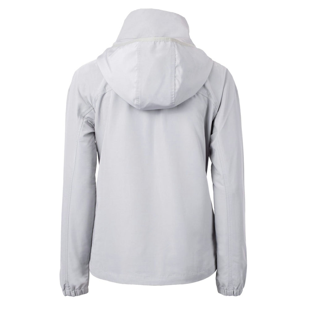 Tampa Bay Buccaneers Cutter & Buck Women's Charter Eco Recycled Half-Zip Hooded Anorak Jacket Gray