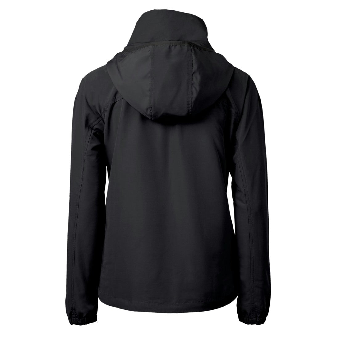 Tampa Bay Buccaneers Cutter & Buck Women's Charter Eco Recycled Half-Zip Hooded Anorak Jacket Black
