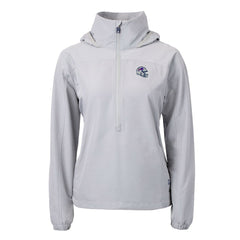 Buffalo Bills Cutter & Buck Women's Charter Eco Recycled Half-Zip Hooded Anorak Jacket Gray