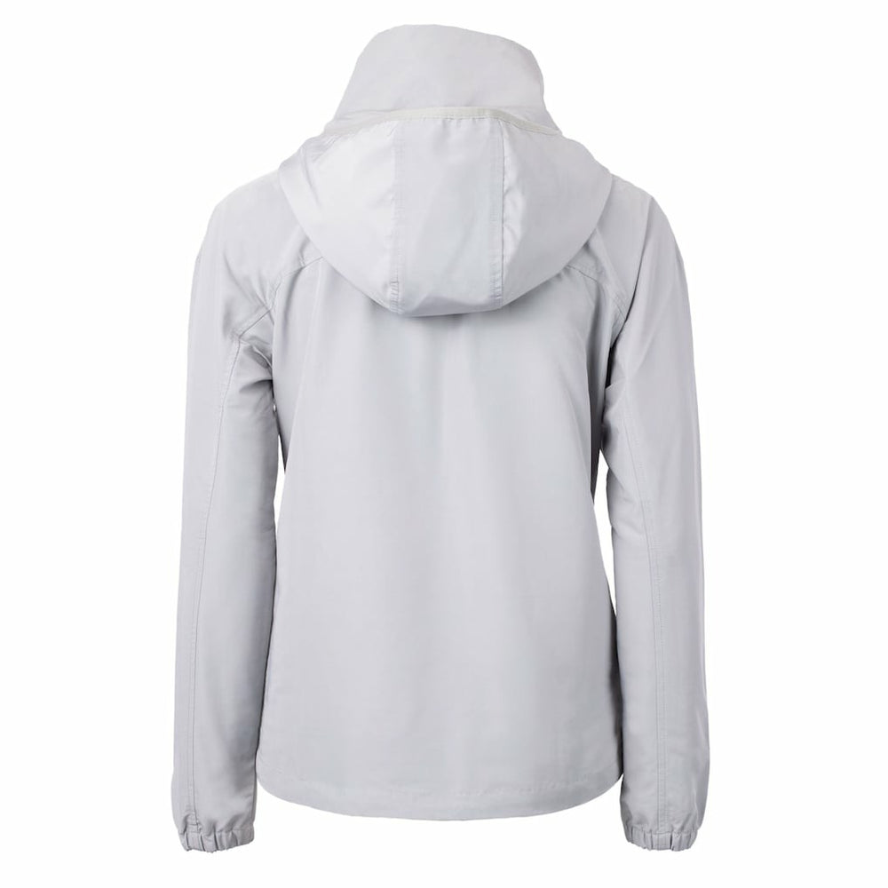 Chicago Bears Cutter & Buck Women's Charter Eco Recycled Half-Zip Hooded Anorak Jacket Gray