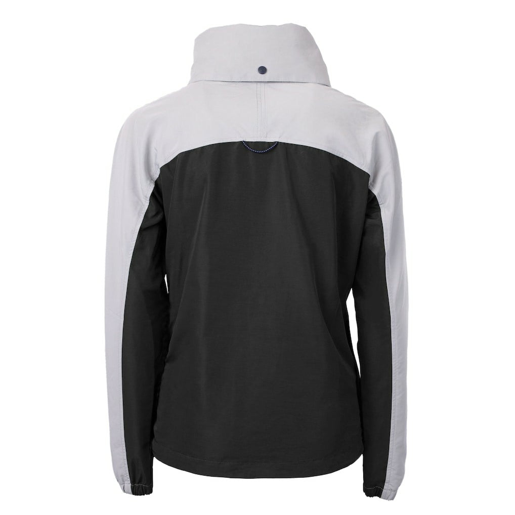 Cincinnati Bengals Cutter & Buck Women's Charter Eco Recycled Half-Zip Hooded Anorak Jacket Black