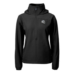 Indianapolis Colts Cutter & Buck Women's Charter Eco Recycled Half-Zip Hooded Anorak Jacket Black