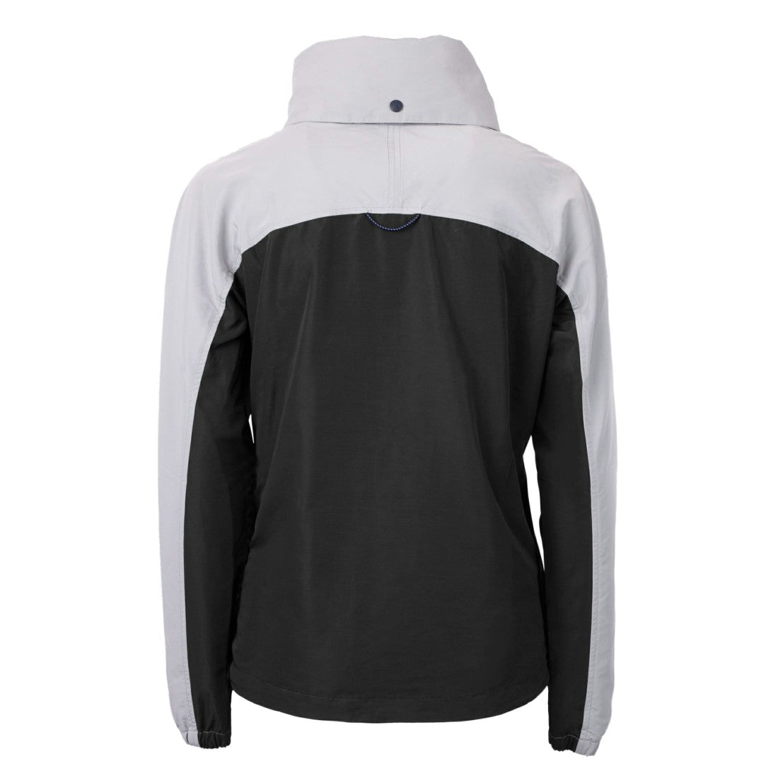 Detroit Lions Cutter & Buck Women's Charter Eco Recycled Half-Zip Hooded Anorak Jacket Black