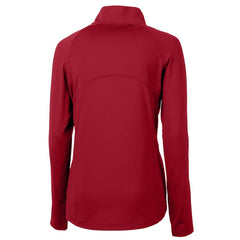 Atlanta Falcons Cutter & Buck Women's Adapt Eco Knit Stretch Recycled Raglan Half-Zip Top Red
