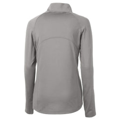 Chicago Bears Cutter & Buck Women's Adapt Eco Knit Stretch Recycled Raglan Half-Zip Top Gray