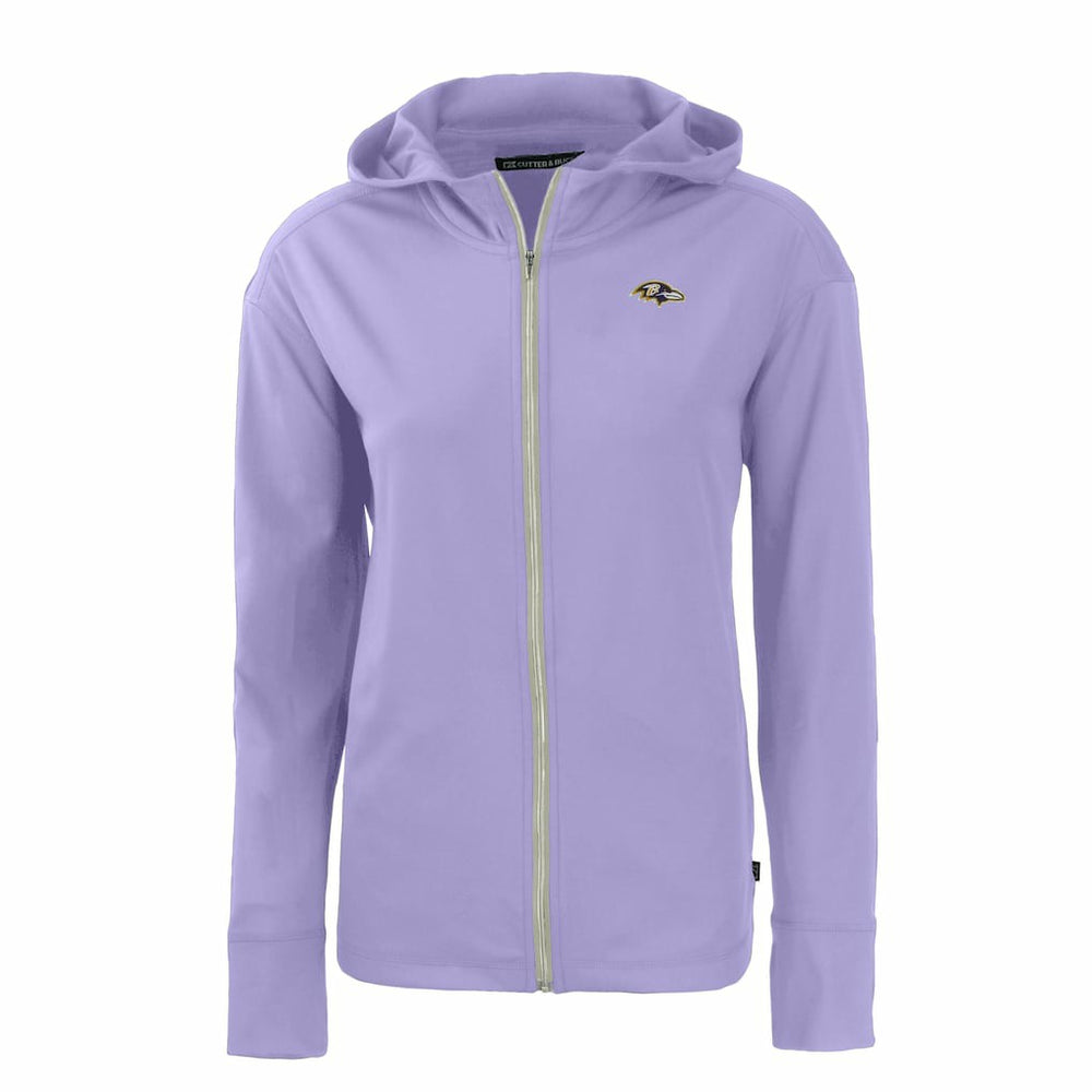 Baltimore Ravens Cutter & Buck Women's Daybreak Eco Recycled Full-Zip Hoodie Jacket Purple