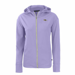 Baltimore Ravens Cutter & Buck Women's Daybreak Eco Recycled Full-Zip Hoodie Jacket Purple