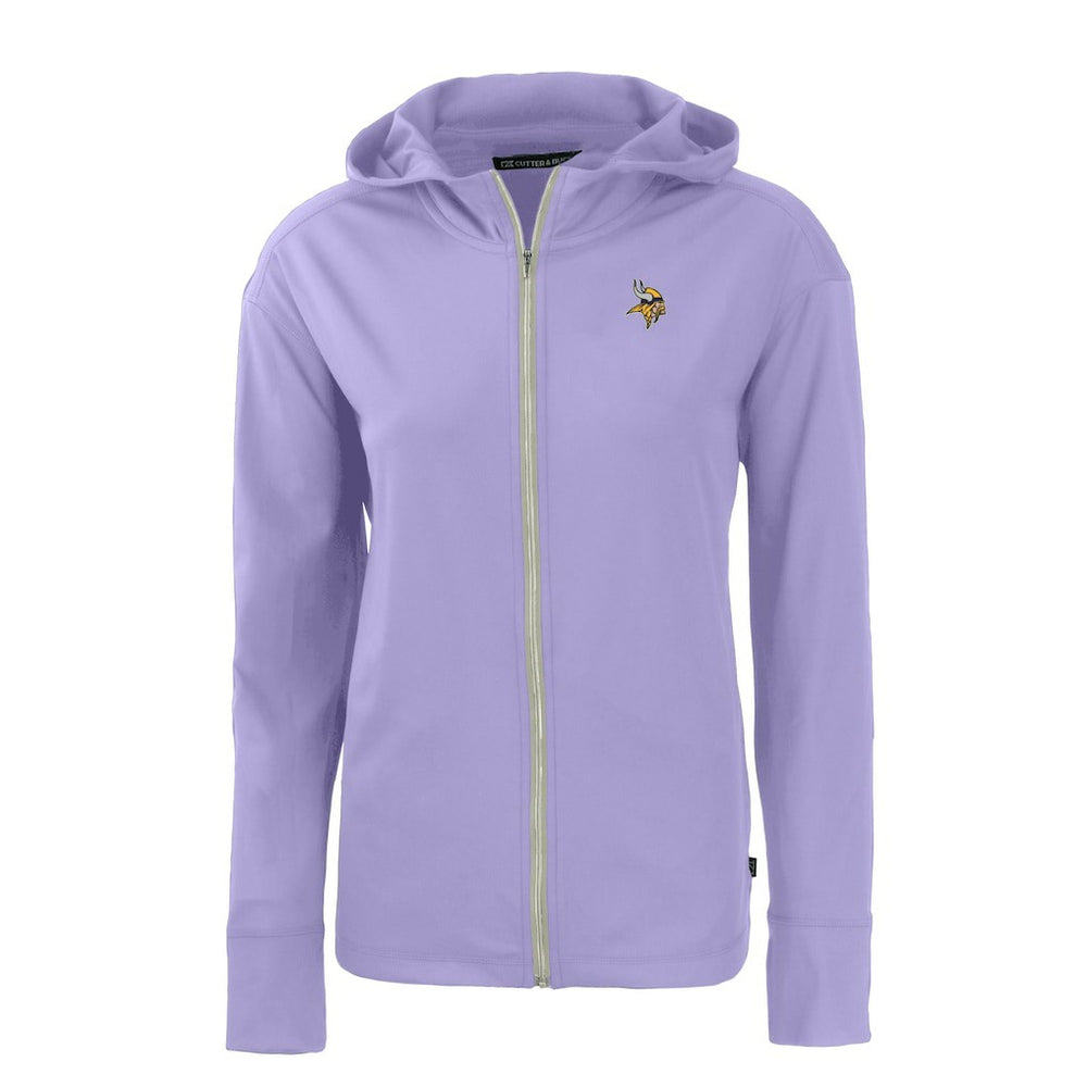 Minnesota Vikings Cutter & Buck Women's Daybreak Eco Recycled Full-Zip Hoodie Jacket Purple