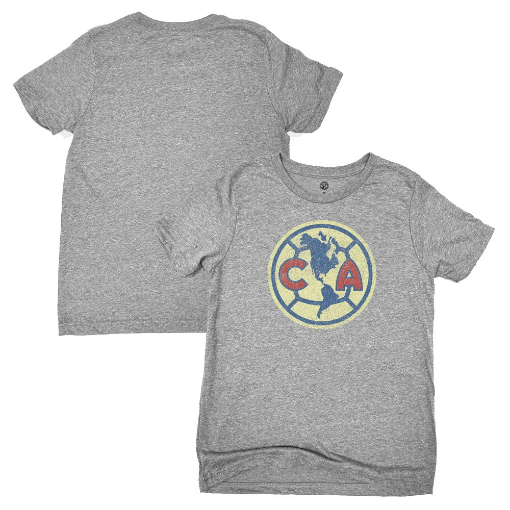Club America 1863FC Youth Color Badge T-Shirt Heather Gray shop