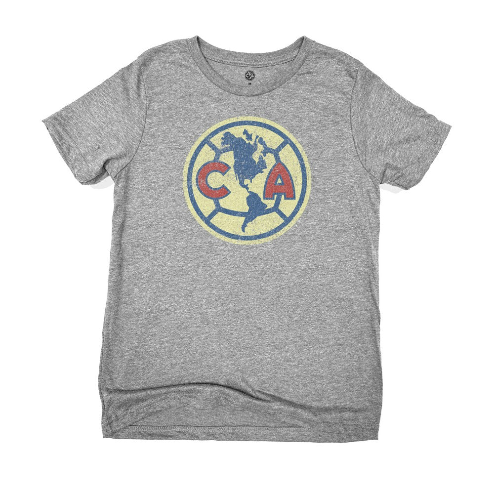Club America 1863FC Youth Color Badge T-Shirt Heather Gray shop