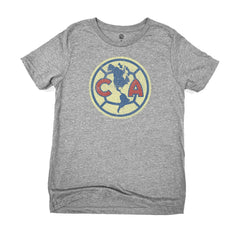 Club America 1863FC Youth Color Badge T-Shirt Heather Gray shop