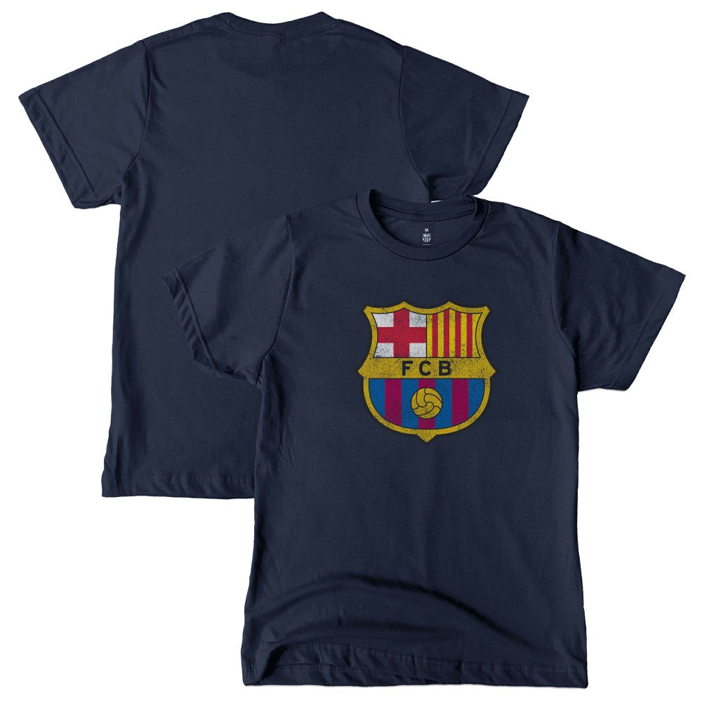 Barcelona 1863FC Youth Color Badge T-Shirt Navy sale