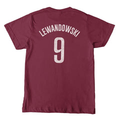 Robert Lewandowski Barcelona 1863FC Youth Player T-Shirt Maroon sale