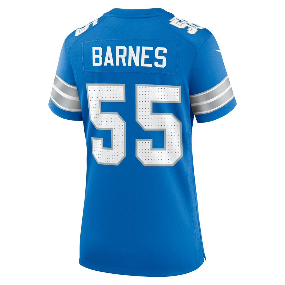 Derrick Barnes Detroit Lions Women's Team Game Jersey Blue