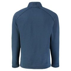 Boston Red Sox Cutter & Buck Peshastin Eco Fleece Recycled Raglan Quarter-Zip Top - Heather Navy Tops