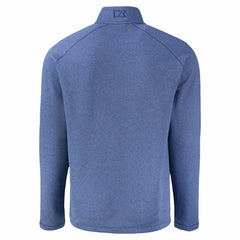 Los Angeles Dodgers Cutter & Buck Peshastin Eco Fleece Recycled Raglan Quarter-Zip Top - Heather Blue Tops