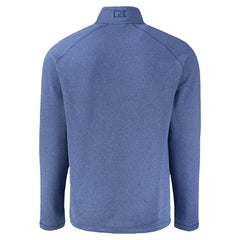 Chicago Cubs Cutter & Buck Peshastin Eco Fleece Recycled Raglan Quarter-Zip Top - Heather Royal Tops