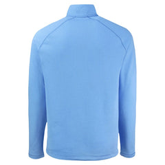 Chicago Cubs Cutter & Buck Peshastin Eco Fleece Recycled Raglan Quarter-Zip Top - Heather Light Blue Tops