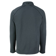 Milwaukee Brewers Cutter & Buck Peshastin Eco Fleece Recycled Raglan Quarter-Zip Top - Heather Black Tops