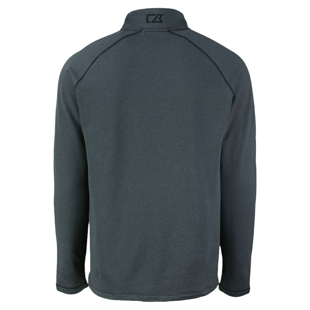 Chicago White Sox Cutter & Buck Peshastin Eco Fleece Recycled Raglan Quarter-Zip Top - Heather Black Tops