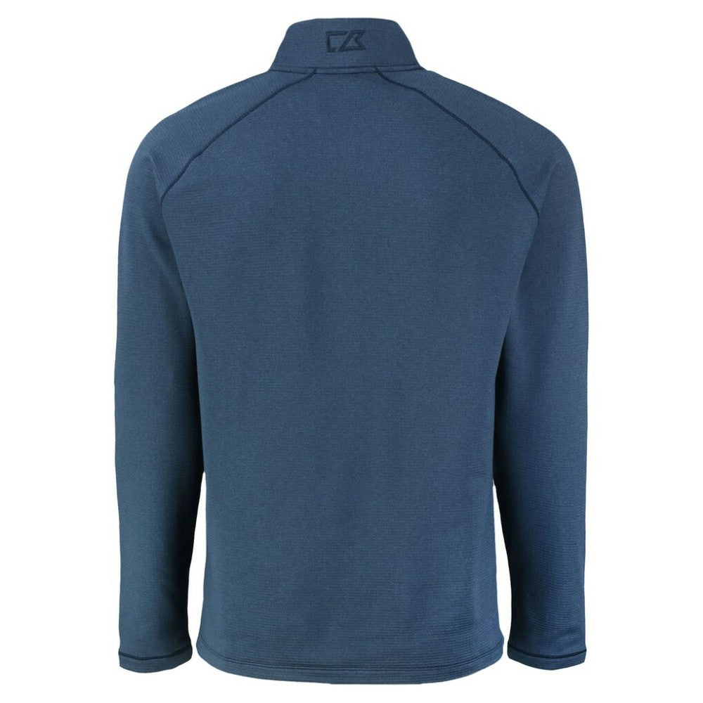 St. Louis Cardinals Cutter & Buck Peshastin Eco Fleece Recycled Raglan Quarter-Zip Top - Heather Navy Tops