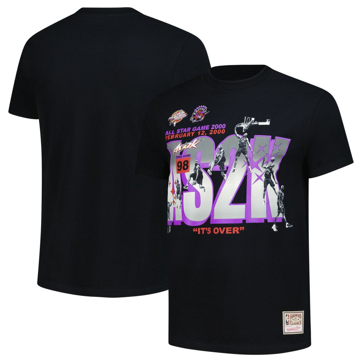 Vince Carter Toronto Raptors 2000 All-Star Game It's Over T-Shirt Black