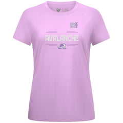 NHL Cale Makar Colorado Avalanche Levelwear Women's Hockey Fights Cancer Anthem Name & Number T-Shirt - Lavender